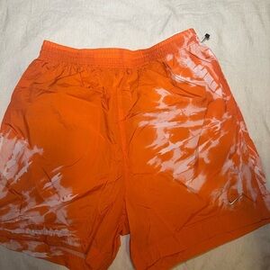 Nike Orange Tie-Dye Athletic Shorts